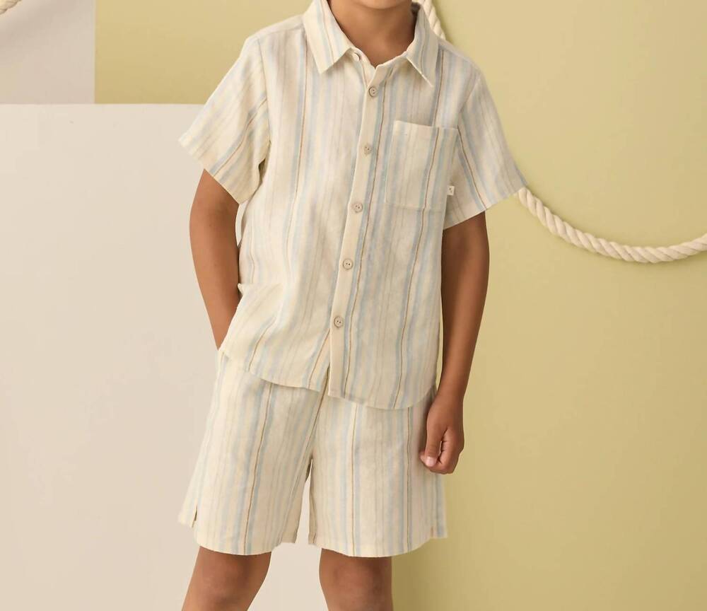 NEW RYLEE + CRU perry short in sea stripe